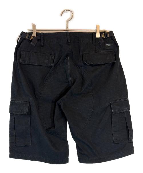stussy（ステューシー）stussy (ステューシー) カーゴハーフパンツ ブラック サイズ:32の古着・服飾アイテム