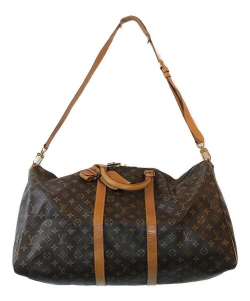 LOUIS VUITTON（ルイ ヴィトン）LOUIS VUITTON (ルイ ヴィトン) キーポル・バンドリエール55 / ボストンバッグ ブラウンの古着・服飾アイテム