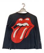 ROLLING STONESローリングストーンズ）の古着「プリントTシャツ」｜ブラック