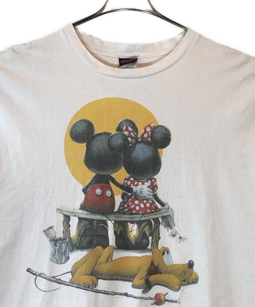 DISNEY（ディズニー）DISNEY (ディズニー) ノーマンロックウェル ミッキー Tシャツ ホワイト サイズ:XX-LARGEの古着・服飾アイテム