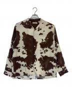 OLD JOE & Co.オールドジョー）の古着「ORIGINAL PRINTED OPEN COLLAR SHIRTS」｜ベージュ