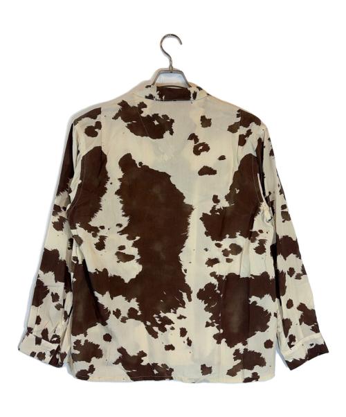 OLD JOE & Co.（オールドジョー）OLD JOE & Co. (オールドジョー) ORIGINAL PRINTED OPEN COLLAR SHIRTS ベージュ サイズ:151/2の古着・服飾アイテム