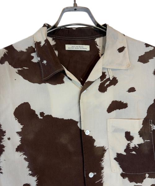 OLD JOE & Co.（オールドジョー）OLD JOE & Co. (オールドジョー) ORIGINAL PRINTED OPEN COLLAR SHIRTS ベージュ サイズ:151/2の古着・服飾アイテム
