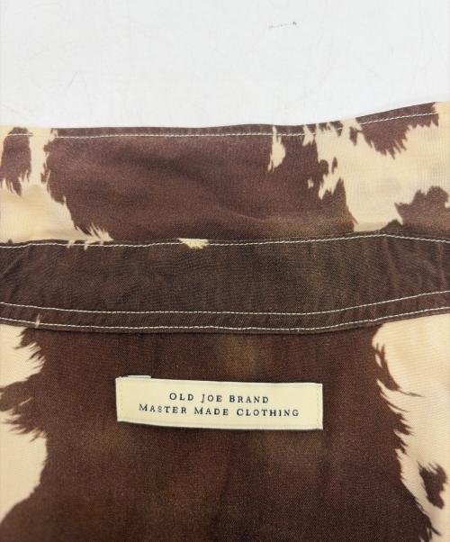 OLD JOE & Co.（オールドジョー）OLD JOE & Co. (オールドジョー) ORIGINAL PRINTED OPEN COLLAR SHIRTS ベージュ サイズ:151/2の古着・服飾アイテム