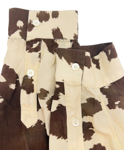 OLD JOE & Co.（オールドジョー）OLD JOE & Co. (オールドジョー) ORIGINAL PRINTED OPEN COLLAR SHIRTS ベージュ サイズ:151/2の古着・服飾アイテム