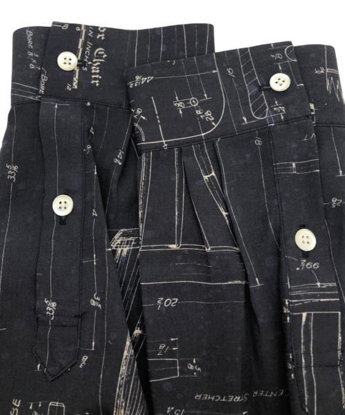 OLD JOE & Co.（オールドジョー）OLD JOE & Co. (オールドジョー) ORIGINAL PRINTED OPEN COLLAR SHIRTS ネイビー サイズ:16 1/2の古着・服飾アイテム