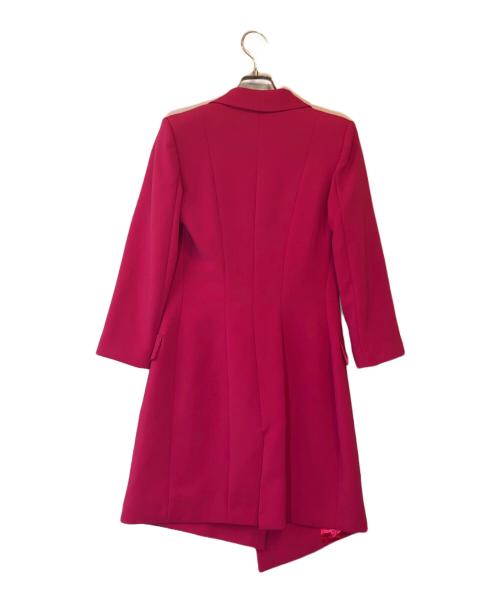 ELISABETTA FRANCHI（エリザベッタフランキ）ELISABETTA FRANCHI (エリザベッタフランキ) ダブルロングテーラードジャケット ショッキングピンク サイズ:SIZE 40の古着・服飾アイテム