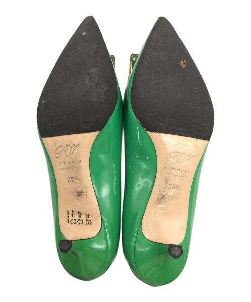 Roger Vivier（ロジェ ヴィヴィエ）Roger Vivier (ロジェ ヴィヴィエ) エナメルパンプス グリーン サイズ:36 1/2の古着・服飾アイテム