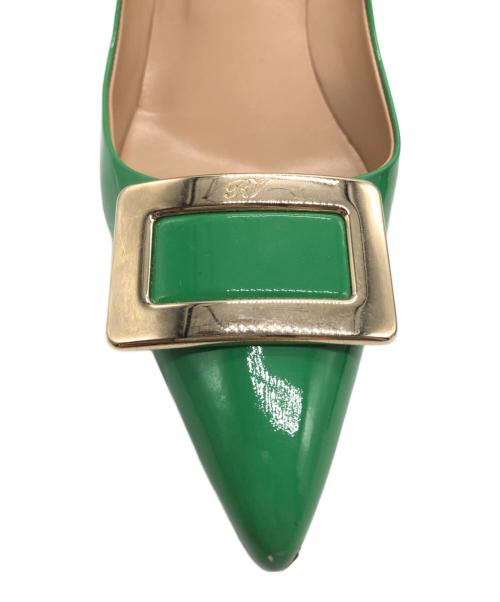 Roger Vivier（ロジェ ヴィヴィエ）Roger Vivier (ロジェ ヴィヴィエ) エナメルパンプス グリーン サイズ:36 1/2の古着・服飾アイテム