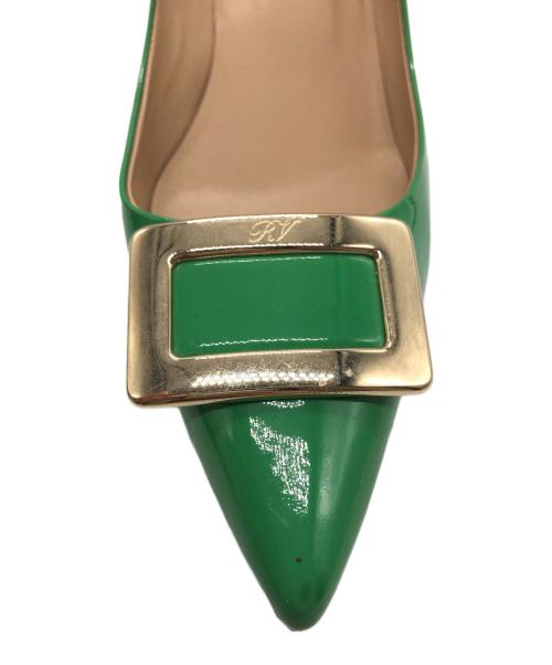Roger Vivier（ロジェ ヴィヴィエ）Roger Vivier (ロジェ ヴィヴィエ) エナメルパンプス グリーン サイズ:36 1/2の古着・服飾アイテム