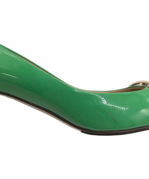 Roger Vivier（ロジェ ヴィヴィエ）Roger Vivier (ロジェ ヴィヴィエ) エナメルパンプス グリーン サイズ:36 1/2の古着・服飾アイテム