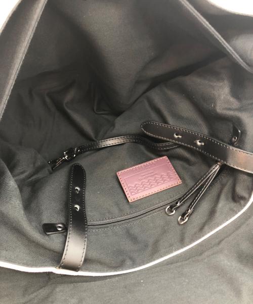 zanellato（ザネラート）ZANELLATO (ザネラート) POSTINAキャンバスショルダーバッグ ホワイト×ブラックの古着・服飾アイテム