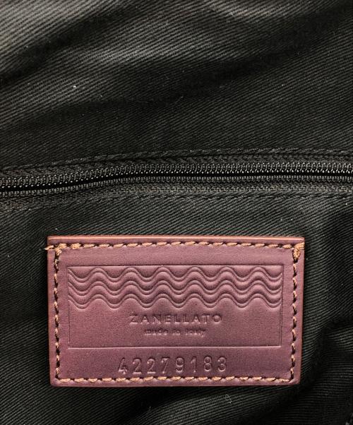 zanellato（ザネラート）ZANELLATO (ザネラート) POSTINAキャンバスショルダーバッグ ホワイト×ブラックの古着・服飾アイテム