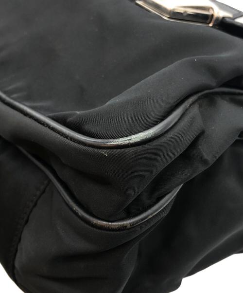 PRADA（プラダ）PRADA (プラダ) レザーナイロン切替ブリーフケース ブラックの古着・服飾アイテム