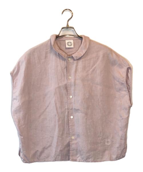 ORCIVAL（オーシバル）ORCIVAL (オーシバル) リネン フレンチスリーブ シャツ ピンク サイズ:1の古着・服飾アイテム