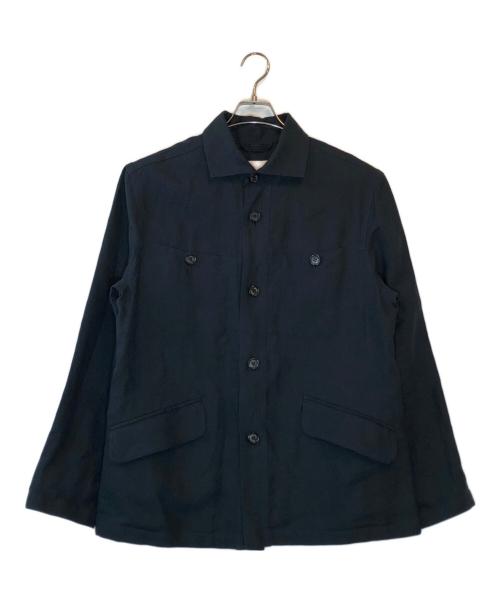 BEAMS F（ビームスエフ）BEAMS F (ビームスエフ) SEALUP (シーラップ) リネンジャケット ネイビー サイズ:48の古着・服飾アイテム