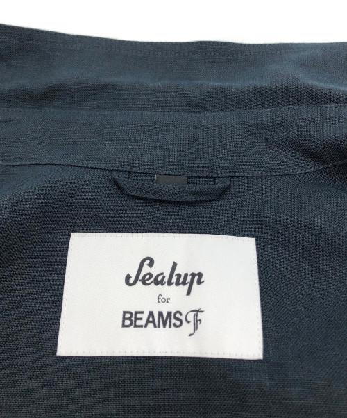 BEAMS F（ビームスエフ）BEAMS F (ビームスエフ) SEALUP (シーラップ) リネンジャケット ネイビー サイズ:48の古着・服飾アイテム