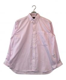 DAIWA PIER39（ダイワ ピア39）の古着「TECH BUTTON DOWN SHIRTS L/S STRIPE」｜ピンク