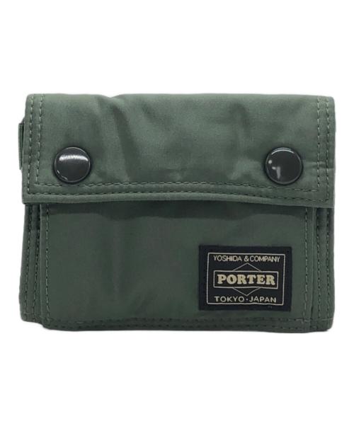 PORTER（ポーター）PORTER (ポーター) TANKER POCKET WALLET（Ｍ） グリーン サイズ:下記参照の古着・服飾アイテム