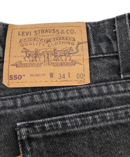 LEVI'S（リーバイス）LEVI'S (リーバイス) 550 RELAXED FIT ブラックデニムショーツ ブラック サイズ:W34の古着・服飾アイテム