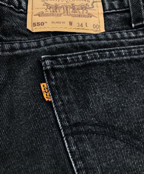 LEVI'S（リーバイス）LEVI'S (リーバイス) 550 RELAXED FIT ブラックデニムショーツ ブラック サイズ:W34の古着・服飾アイテム