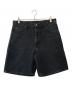 LEVI'S（リーバイス）の古着「550 RELAXED FIT ブラックデニムショーツ」｜ブラック