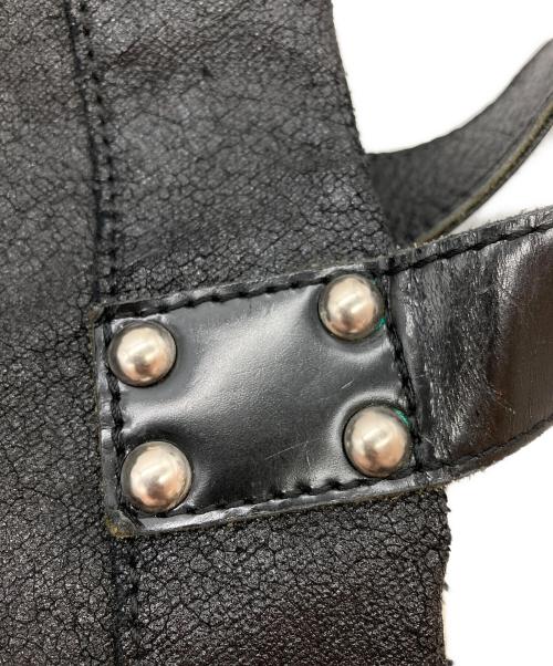 tricot COMME des GARCONS（トリココムデギャルソン）tricot COMME des GARCONS (トリココムデギャルソン) クラックコーティング加工2WAYバッグ ブラックの古着・服飾アイテム