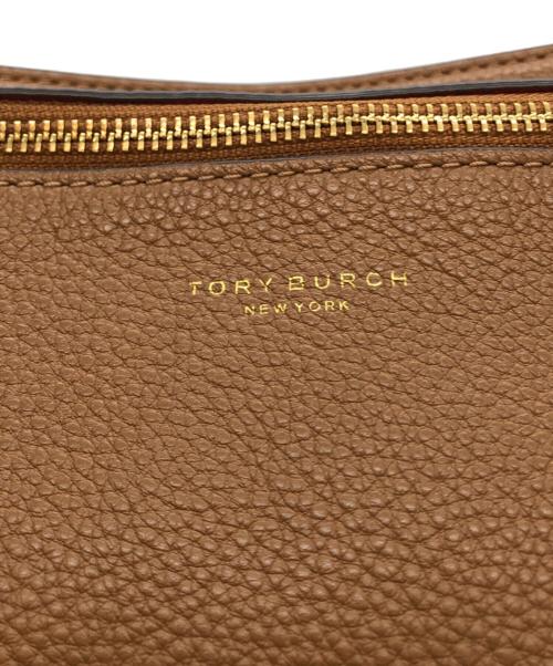 TORY BURCH（トリーバーチ）TORY BURCH (トリーバーチ) レザーハンドバッグ ブラウンの古着・服飾アイテム