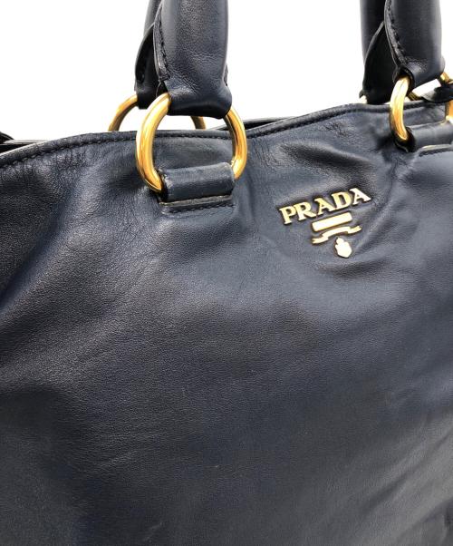 PRADA（プラダ）PRADA (プラダ) 2WAYバッグ ネイビーの古着・服飾アイテム