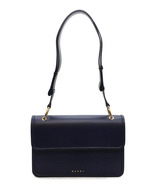 MARNI（マルニ）MARNI (マルニ) アコーディオン ショルダー バッグ ブルーの古着・服飾アイテム