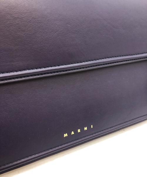 MARNI（マルニ）MARNI (マルニ) アコーディオン ショルダー バッグ ブルーの古着・服飾アイテム