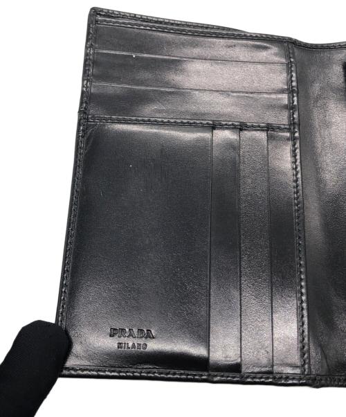 PRADA（プラダ）PRADA (プラダ) 2つ折り財布 ブラック サイズ:下記参照の古着・服飾アイテム