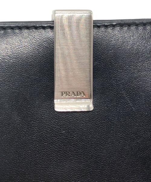 PRADA（プラダ）PRADA (プラダ) 2つ折り財布 ブラック サイズ:下記参照の古着・服飾アイテム