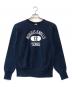 Champion REVERSE WEAVE（チャンピオン リバース ウィーブ）の古着「３段プリントスウェット」｜ネイビー