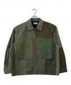 MAISON SPECIALメゾンスペシャル）の古着「サスティナブルリメイクテントクロス ブルゾン」｜オリーブ