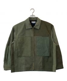 MAISON SPECIAL（メゾンスペシャル）の古着「サスティナブルリメイクテントクロス ブルゾン」｜オリーブ