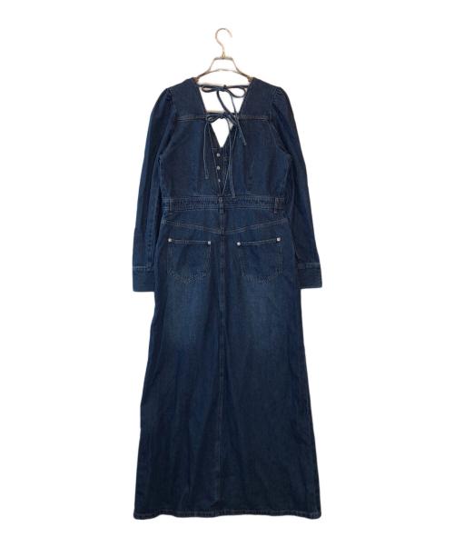 Ameri（アメリ）Ameri (アメリ) ADORABLE BACK RIBBON DENIM DRESS インディゴ サイズ:Mの古着・服飾アイテム