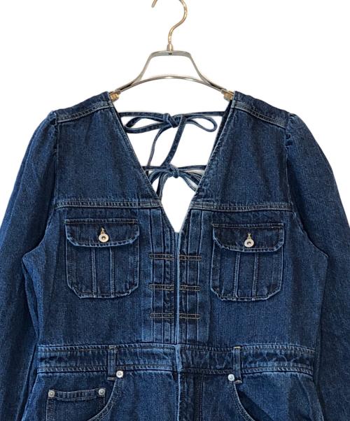 Ameri（アメリ）Ameri (アメリ) ADORABLE BACK RIBBON DENIM DRESS インディゴ サイズ:Mの古着・服飾アイテム