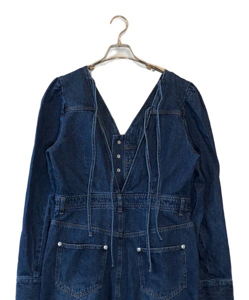 Ameri（アメリ）Ameri (アメリ) ADORABLE BACK RIBBON DENIM DRESS インディゴ サイズ:Mの古着・服飾アイテム