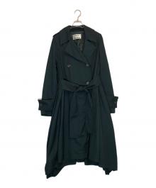 Acne studios（アクネ ストゥディオズ）の古着「Double-breasted Trench Coat」｜グリーン