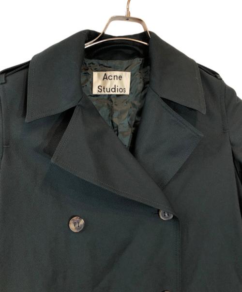 Acne studios（アクネ ストゥディオズ）Acne studios (アクネ ストゥディオズ) Double-breasted Trench Coat グリーン サイズ:36の古着・服飾アイテム