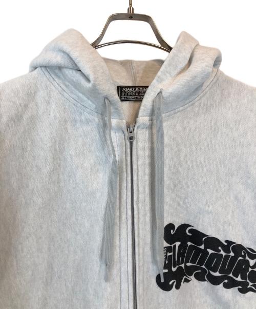 Hysteric Glamour（ヒステリックグラマー）Hysteric Glamour (ヒステリックグラマー) SPEEDSTER ヘビーウエイトパーカー グレー サイズ:XLの古着・服飾アイテム