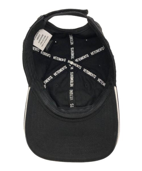 VETEMENTS（ヴェトモン）VETEMENTS (ヴェトモン) ANARCHY CAP ブラック サイズ:下記参照の古着・服飾アイテム