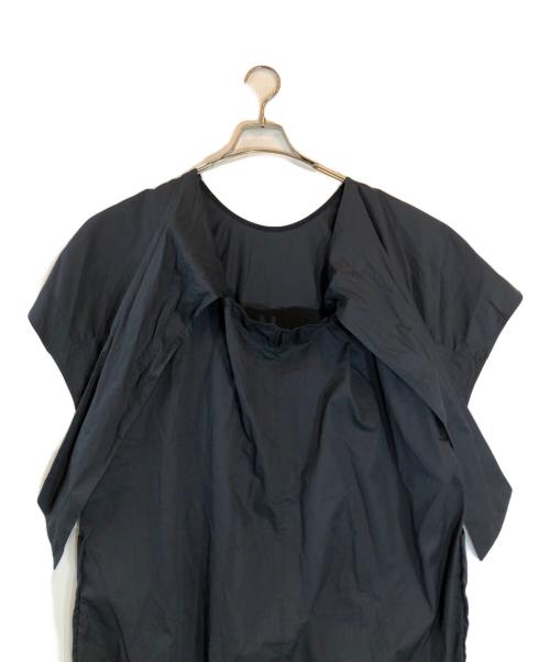 DRAWER（ドゥロワー）Drawer (ドゥロワー) コットンツイストリボンワンピース半袖ワンピース ネイビー サイズ:38の古着・服飾アイテム