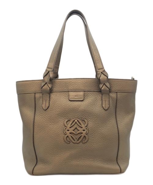 LOEWE（ロエベ）LOEWE (ロエベ) アナグラム フスタトートバッグ ゴールドの古着・服飾アイテム