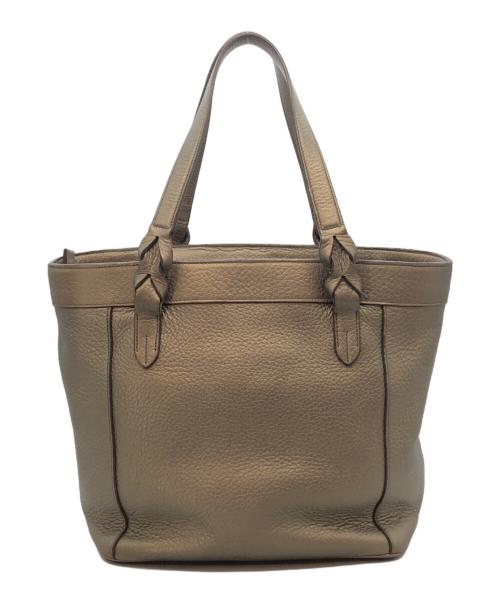 LOEWE（ロエベ）LOEWE (ロエベ) アナグラム フスタトートバッグ ゴールドの古着・服飾アイテム