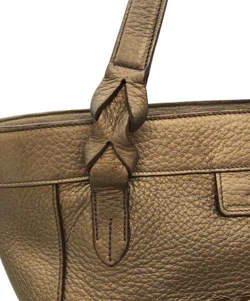 LOEWE（ロエベ）LOEWE (ロエベ) アナグラム フスタトートバッグ ゴールドの古着・服飾アイテム