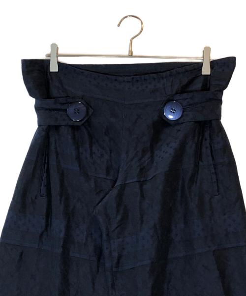 LIMI feu（リミフゥ）LIMI feu (リミフゥ) ビッグボタン シルクコットンパンツ ネイビー サイズ:下記参照の古着・服飾アイテム