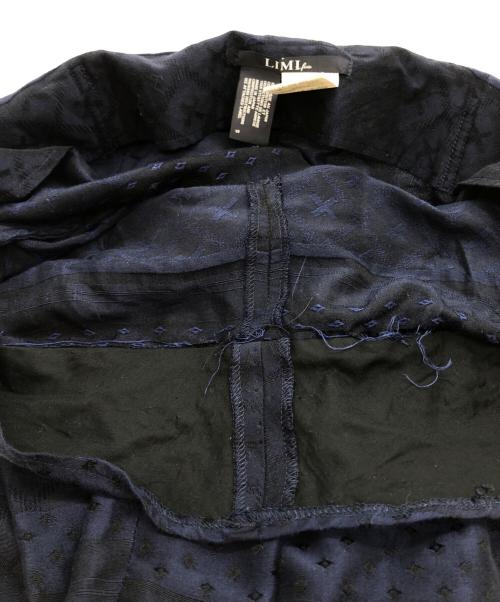 LIMI feu（リミフゥ）LIMI feu (リミフゥ) ビッグボタン シルクコットンパンツ ネイビー サイズ:下記参照の古着・服飾アイテム