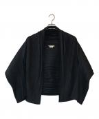 PLEATS PLEASEプリーツプリーズ）の古着「プリーツショール ジャケット」｜ブラック